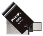 Philips USB Flash Disk 64 GB čierny / Flash disk / čítanie 180 MB/s / zápis 20 MB/s (FM64DC152B/00)