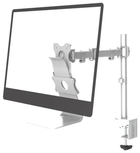 Neomounts FPMA-VESAMAC2127 Strieborná / držiak na hranu stola / veľkosť 21.5 "-27" / nosnosť 15 kg (FPMA-VESAMAC2127)