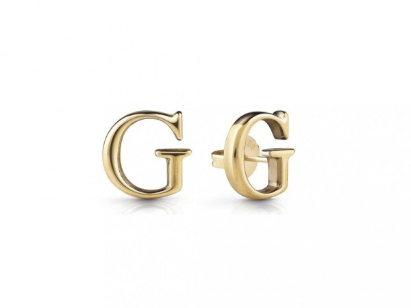 Guess Štýlové pozlátené náušnice Studs Party JUBE02169JWYGT