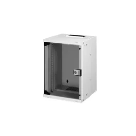 Digitus SOHO PRE 9U šedá / Nástenná skriňa / 10" / 460x315x300 mm / sklenené dvere / IP20 (DN-49102)