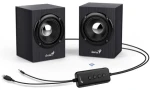 Genius SP-HF385BT / Reproduktory / 2.0 / 4W / drevené / BT 5.0 / 3.5mm + USB (31730046400)
