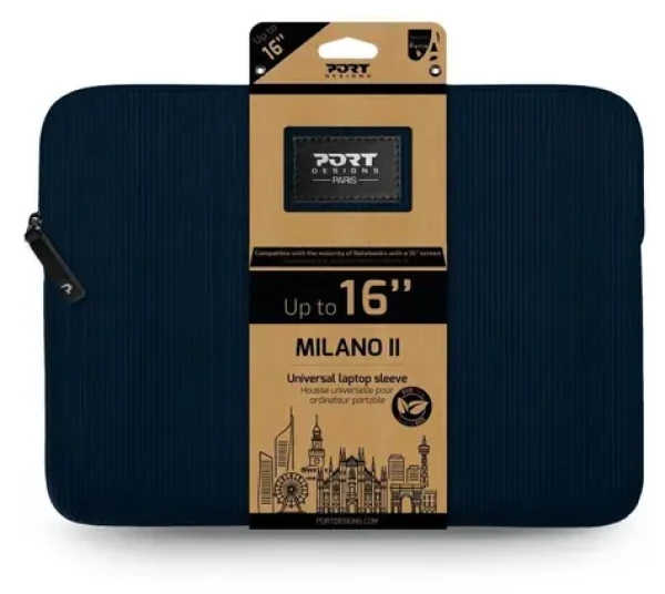 PORT DESIGNS MILANO II ECO 15.6" modrá / Puzdro na 15.6" notebook (140720)