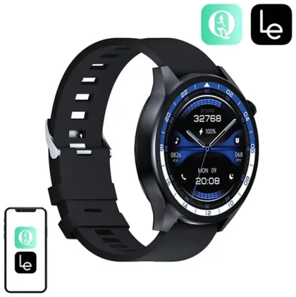 BlitzWolf BW-AR1 čierna / Chytré hodinky / 1.43 "/ BT 5.3 / IP67 / Android iOS (BW-AR1 Black)