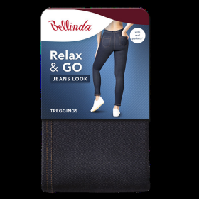 Dámske nohavice RELAX & GO JEANS TREGGINGS - BELLINDA - tmavomodré M