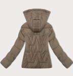 Béžová dámska bunda s odnímateľnou kapucňou J Style (16M9190-62) odstíny béžové S (36)