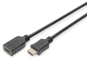 Digitus HDMI High Speed / Predlžovací kábel / s Ethernetom / M/F / 5 m / pozlátené kontakty (AK-330201-050-S)