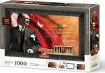 ART PUZZLE 5697 Puzzle s rámom a lepidlom 3v1 Atatürk a Anitkabir