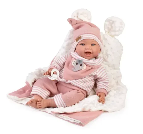 Guca 10261 OLIVIE - záťažová realistická bábika bábätko s mäkkým látkovým telom - 42 cm