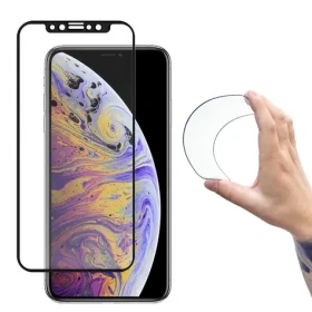 Wozinsky Full Cover Flexi Nano transparentné / Hybridné sklo / iPhone 14 Max, 13 Pro Max / s rámčekom