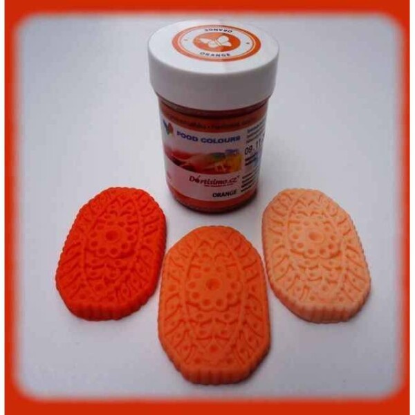 Gélová farba (Orange) oranžová a lososová 35 g - Food Colours - Food Colours