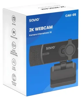 CAK-05 čierna / Webkamera / 2K / USB / Mikrofón / Autofocus (SAVCAK-05)