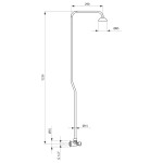 Bruckner - TEMPOR sprchový stĺp so samozatváracím ventilom, chróm 937.139.1