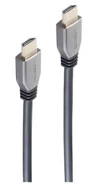Shiverpeaks Ultra HDMI kábel čierna/sivá / HDMI kábel / 10K / kovové konektory / 48 Gbps / 1,5 m (BS10-41155)