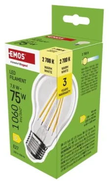 GP MET LED žiarovka A60 E27 7,8W teplá biela / LED žiarovka / 1060 lm / 2700K / náhrada 75W (1525743205)