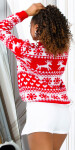 Christmas Time Oversize Knit Jumper red Einheitsgroesse