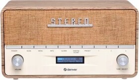 Denver Radio Denver DAB-36LW z drewnianą obudową light wood