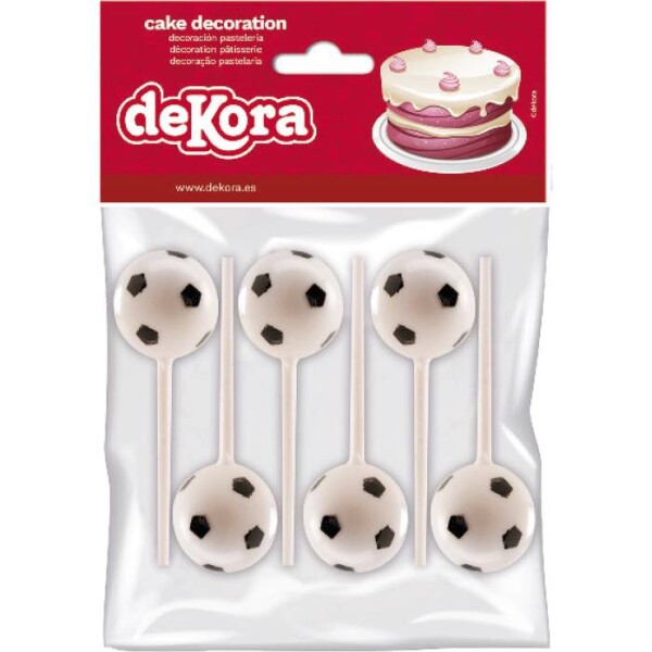 Zápich do torty, alebo cupcakes - futbalové lopty - Dekora - Dekora