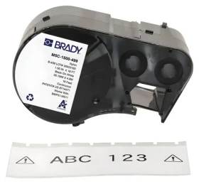 BRADY Nylonové textilné etikety pre vodiče a laboratóriá / Etikety / Samolepiace / Nylon / pre M510, BMP51, BMP53, M511 (M5C-1500-499)