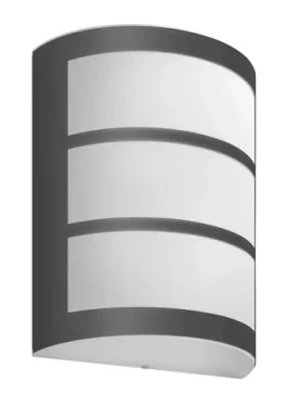 Philips Python 6W antracit / LED vonkajšie nástenné svietidlo / 500lm / 4000K / IP44 (SKL000396635)