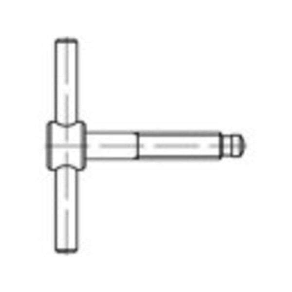 TOOLCRAFT 137846 kolíková skrutka M8 60 mm DIN 6304 ocel leštené 1 ks; 137846