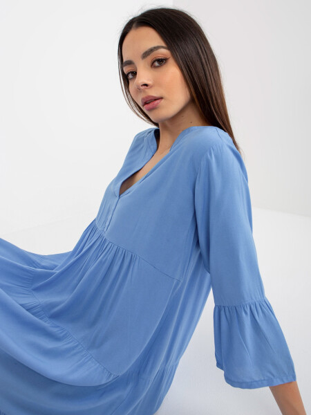 Šaty D73761M30214C modré M