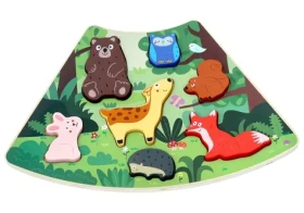 2Kids Toys Drevené puzzle Lesné zvieratká prepojiteľné
