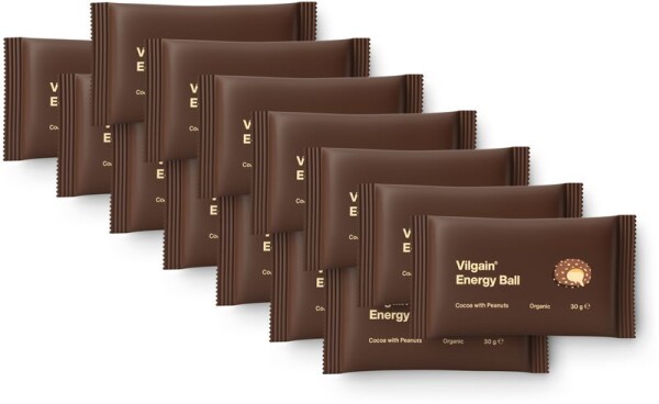 Vilgain Energy Ball BIO – 14× kakao s arašidovým maslom 30 g