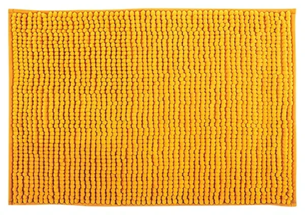 MSV CHENILLE žltá / Kúpeľňová predložka / mikrovlákno / protišmyková / 50 x 80 cm
