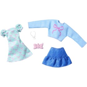 Mattel HYV05 Barbie Oblečenie 2 oblečky a 2 doplnky pre bábiku