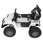 Mamido Elektrické autíčko Extreme Sport 4x4 s premenlivou veľkosťou bielej