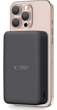 Tech-Protect PB12 LifeMag čierna / Powerbanka / 20 000 mAh / MagSafe bezdrôtové nabíjanie (5906302375790)