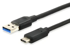 Equip čierny / Kábel / USB-A - USB-C / USB 3.2 Gen 1 / 5 Gbps / 1 m (12834107)