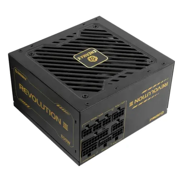 Enermax Revolution III 850W / PC napájací zdroj / ATX 3.1 / 80PLUS Gold / modulárny / 120 mm (ERV850G-AHG-MAC)