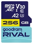 Goodram RIVAL M2AA microSDXC 256 GB + SD adaptér / Pamäťová karta / Class 10 / UHS-I / U3 / A2 / V30 / R: až 170 MB/s (GGSM2AA-2560R12)