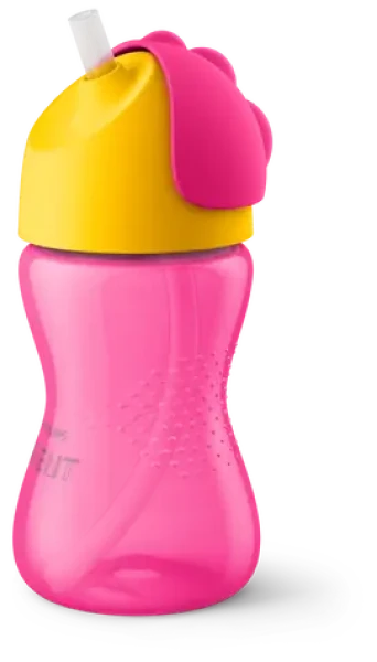Philips AVENT Hrnček so slamkou SCF798/02 ružová, žltá / 300 ml / 12m+