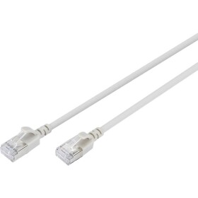 Digitus DK-1632-A-050S RJ45 sieťové káble, prepojovacie káble CAT 6A F/FTP 5 m sivá farebne odlíšený, tienený, točený drôt, s priechodkou chrániacou proti; DK-1632-A-050S