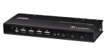 Aten 4- Port USB 4K HDMI KVMP čierna / KVM prepínač / 4X HDMI / 4K 4096×2160 / USB (CS784H-AT-G)