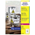 Avery-Zweckform L4776-20 99.1 x 42.3 mm prehľad produktov fólie biela 240 ks trvalé Fóliové etikety laser, kópie; L4776-20