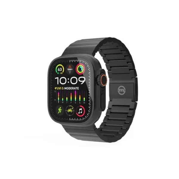 Mobile Origin Watch Titanium Band remienok pre Apple Watch 49mm/46mm/45mm/44mm čierna (AWTB-TITAN-BLK)