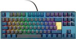 Ducky One 3 Daybreak TKL MX-Clear modrá / Herná klávesnica / podsvietená / mechanická / drôtová (USB) / DE (DKON2187ST-WDEPDDBBHHC1)