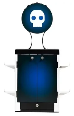 Numskull Gaming Locker čierna/modrá/biela / Stojan na hry pre PS5 (5056280422501)