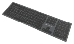 Natec Dolphin šedá / Klávesnica / Bezdrôtová / Bluetooth + 2,4 GHz / CZ/SK layout / Nožnicová (NKL-1977)
