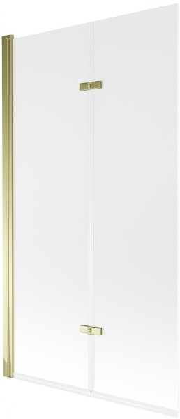 MEXEN - Castor vaňová zástena 2-krídlo 100x150, dekor, zlato 892-100-002-50-30