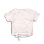 Tričko dievčenské s krátkym rukávom, Minoti, PALM 2, bílá - 68/80 | 6-12m