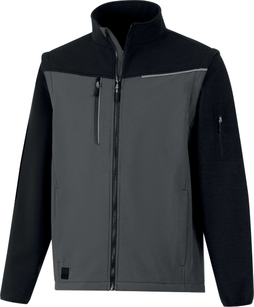 Bunda 2 V 1 Delta Plus softshell SOCCIA Farba: Šedá, Veľkosť: 2XL (SOCCIGRXX)