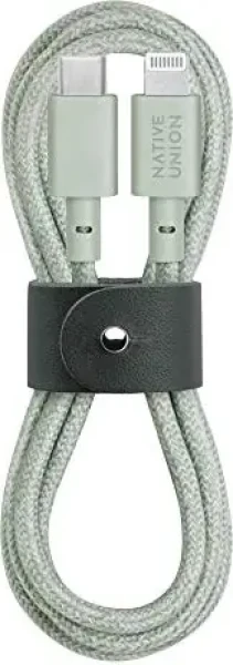 Native Union Belt Cable USB-C - Lightning 1.2m zelená (BELT-CL-GRN-2-NP)