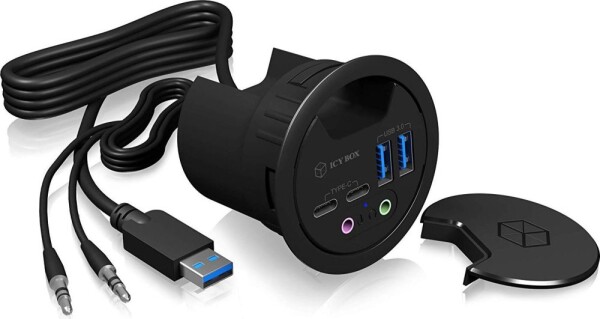 Icy Box 2x USB-C + 2x USB-A 3.0 (IB-HUB1403B)