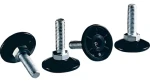 Rittal Vyrovnávacia nôžka M12 / Vyrovnávacia nôžka / Výška 18-43 mm / Nosnosť 300 kg / Nerez / Sada 4 ks (4612000)