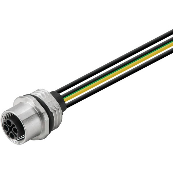 Weidmüller SAIE-M12B-3+PE-S-0.2U-M16 upravený zástrčkový konektor pre senzory - aktory, 1467940000, 1 ks; 1467940000