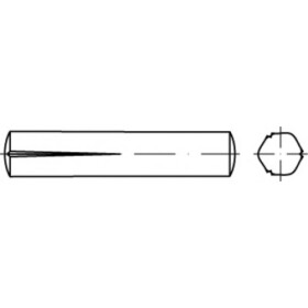 TOOLCRAFT TO-5438544 ryhovaný lícovaný kolík 1.5 mm ocel 250 ks; TO-5438544
